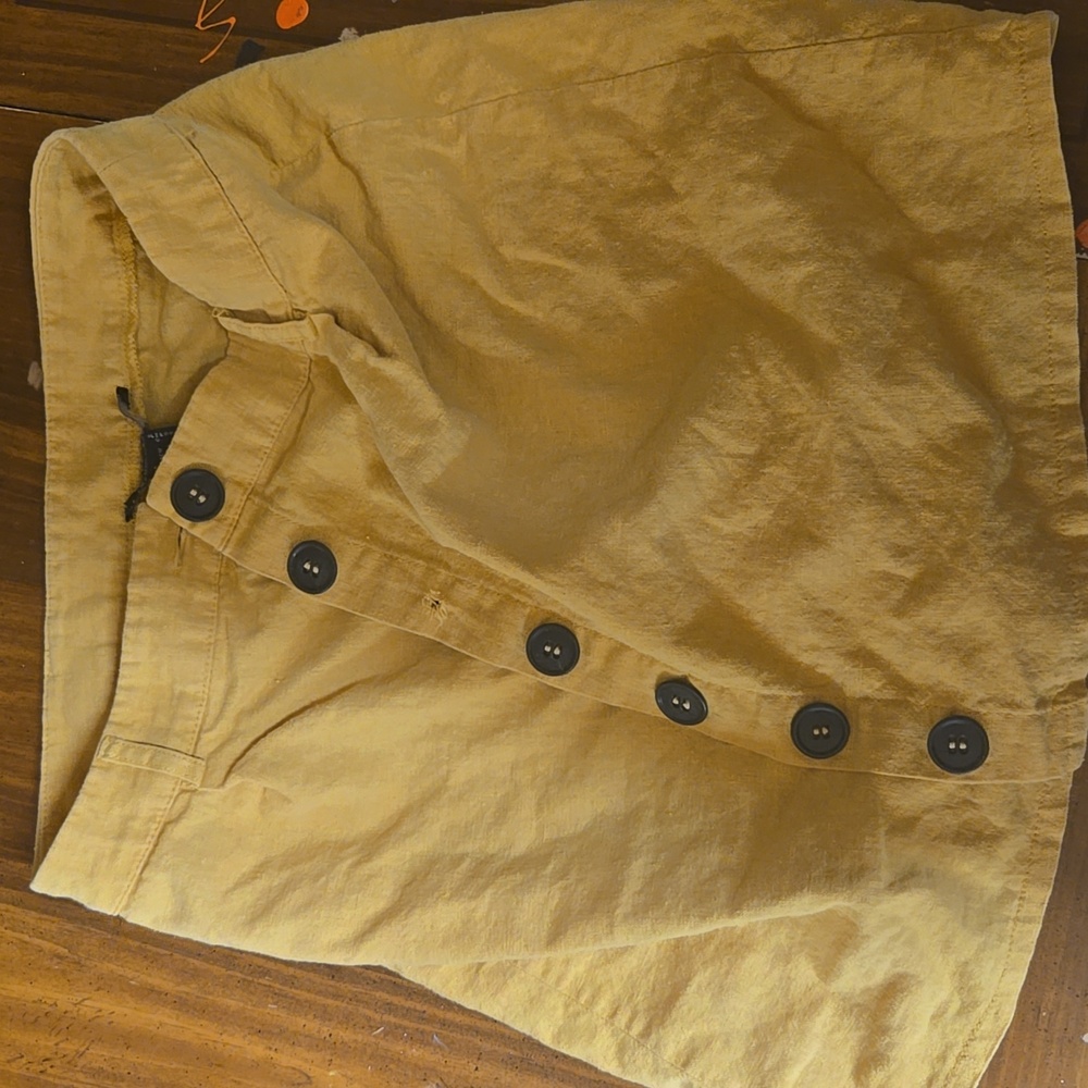 Button down mini skirt